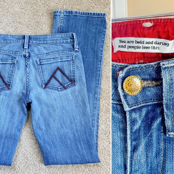 Denim - Light Blue Denim Jeans Low Rise Renee Cut